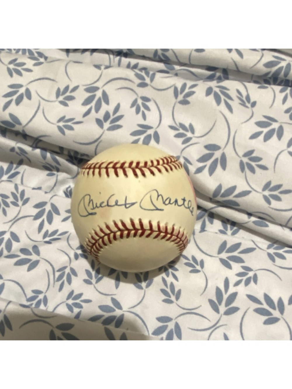 Mickey Mantle signed baseball
